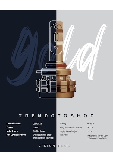 Toyota Corolla 2019-2022 Uyumlu Super Mini/Slim Csp Led Xenon