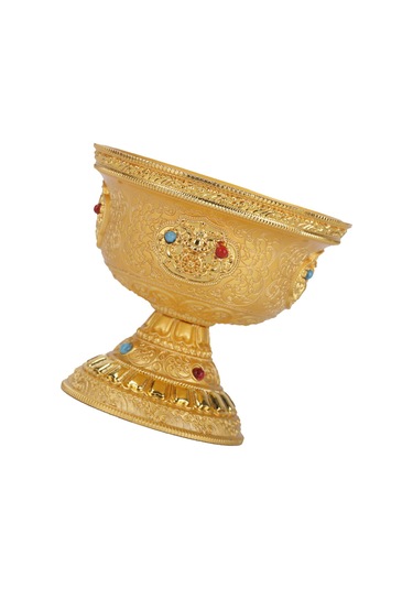 Suntek İbadet Kupası Ev Budist Alar Malzemeleri Tibet Su Sunan 10.2x9cm