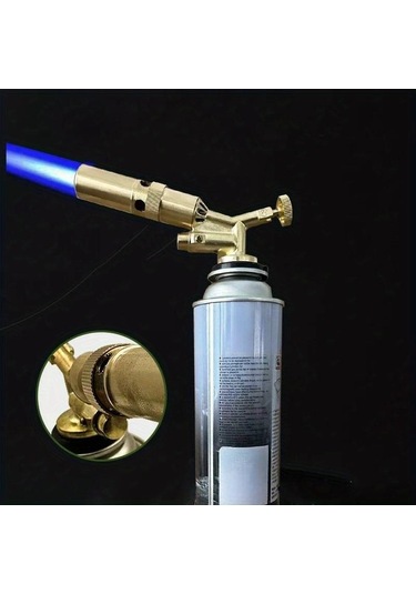 Pazly-taşınabilir Kaynak Meşalesi - Bütan Brülör, Alev Tabancası, Kamp & Mutfak İçin Sarı