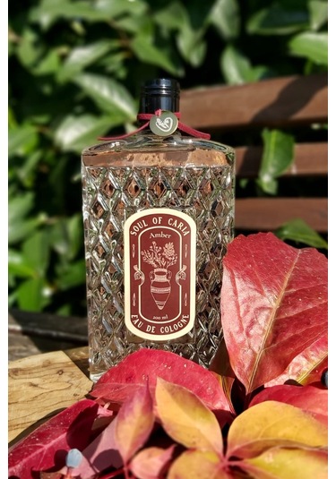 Amber Kokulu Soul Of Caria Eau De Kolonya 200 ML Özel Cam Şişe