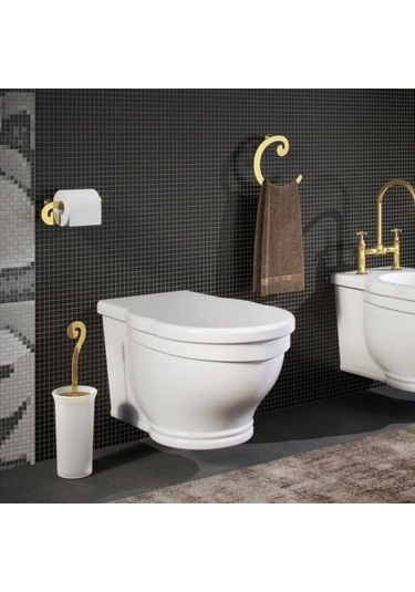 Gedy Tuvalet Kağıtlık Sissi Altın 332487