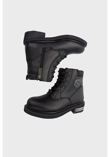 Harley Davidson Kadın Bot 025G100128 Siyah Cilt Siyah