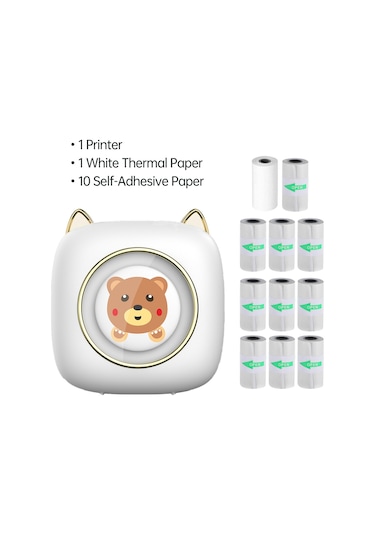 Os6998-1-5 Kablosuz Mini Cep Yazıcısı Taşınabilir Termal Yazıcı