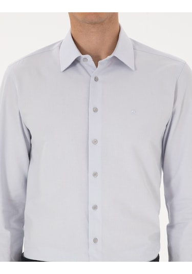 Pierre Cardin Erkek Gri Gömlek Desenli 50312330-vr024 Gri
