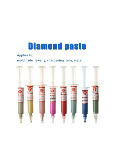 Didadodo Elmas Cilalama Macunu Seti - 8 Parça Yağ Bazlı Mücevher Parlatma Macunu W0.5-w10 Küçük Boyutlu,