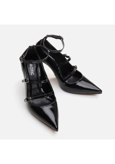 Hotiç Mary Jane Siyah Kadın Kalın Topuk 01ayh294970a100 Siyah