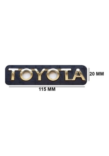 Toyota Uyumlu Toyota 20 115 Mm Krom Yazı