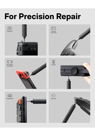 Hoto QWLSD010 25'i 1 Arada Elektrikli Tornavida Seti