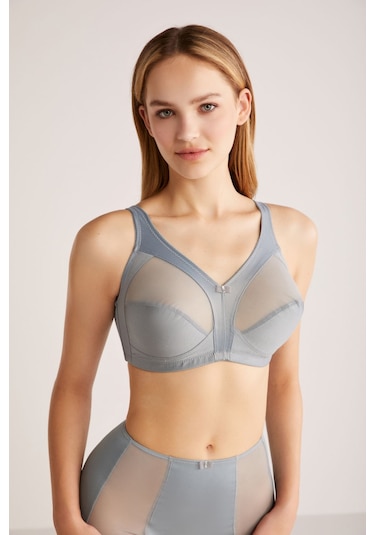 Kom Bianca Gri Kapsız Ve Telsiz Toparlayıcı Sütyen Gri