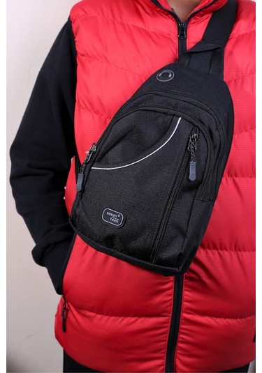 Seventeen 3474 Erkek Kanvas Body Bag Çapraz Çanta Siyah