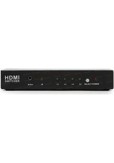 Yediverenbilişim 4 Giriş 1 Çıkışlı Uzaktan Kumandalı 4K Hdmi Switch (Seçici)