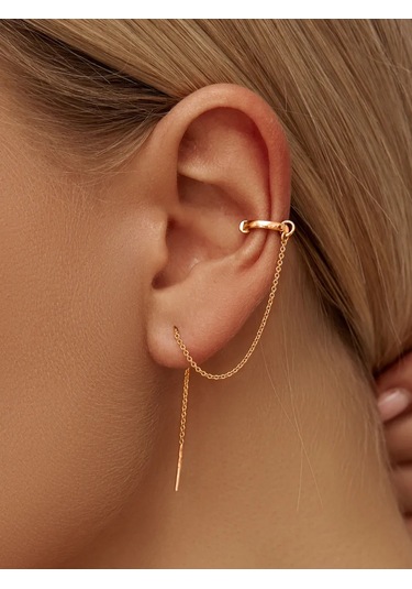 Zoloto Russkih Uzun, 925 Ayar Gümüş Kaplama Zincirli Bilezik 49362457 Altın