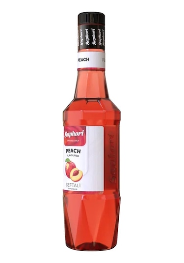 Saphori Şeftali Aromalı Kokteyl Şurubu Şeftali Şurubu 700 Ml