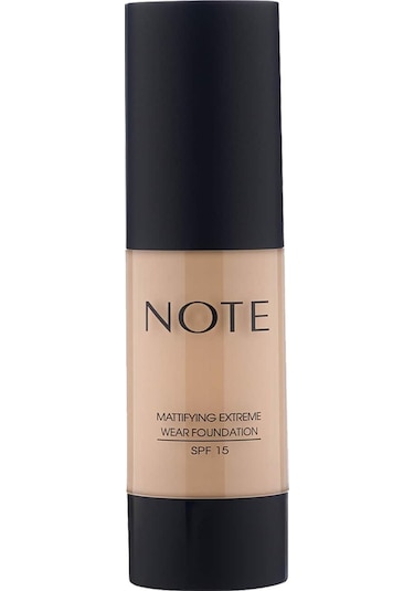 Note Cosmetics Mattifying Extreme Wear 01 Beige Mat Bitişli SPF15 Kapatıcı Fondöten