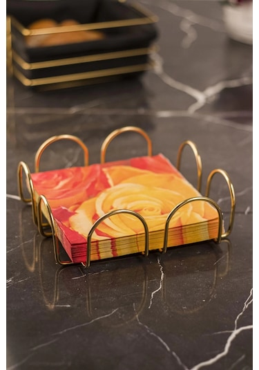 Gold Sunum Peçeteliği & Peçetelik Paslanmaz Çok Renkli