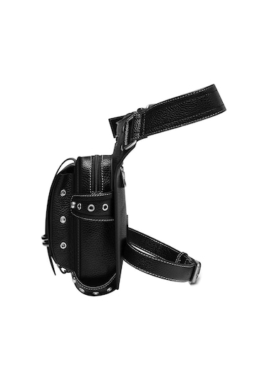 Suntek Bel Çantası Uyluk Bacak Kalça Çanta Fanny Paketi Siyah