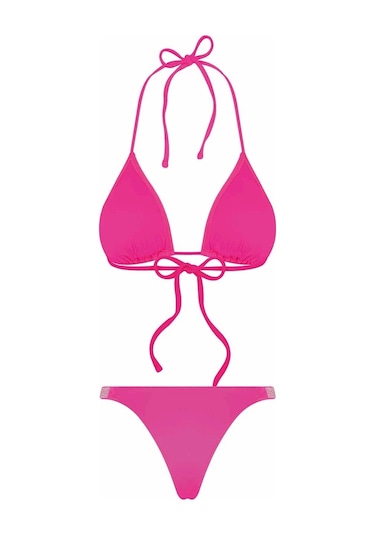 Bonesta Cove Üçgen Fuşya Bikini Takımı