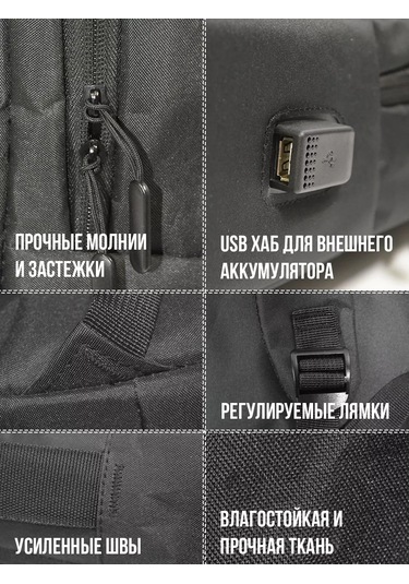 G Dizüstü Bilgisayar İçin Usb Portlu Sırt Çantası 213899393 Siyah