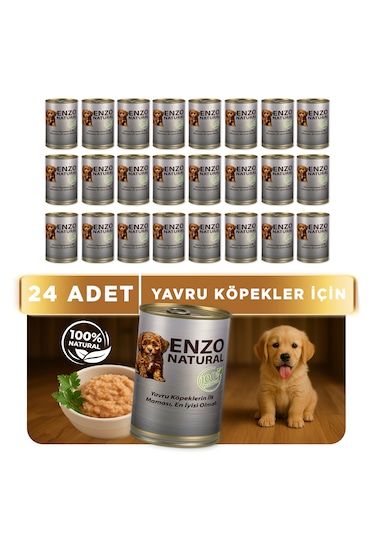 Enzo Natural Dana Etli Yavru Köpek Maması 24 x 410 G