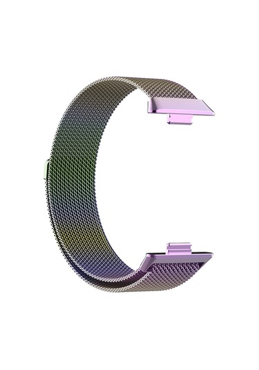 Kilifone - Huawei Watch Fit 3 Uyumlu - Kordon Metal Kordon Krd-01 - Colorful