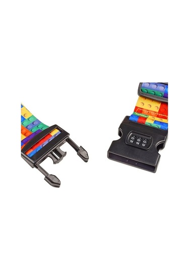 Besthome1 Seyahat Valiz Güvenlik Kemerleri Nilon Kendi Kodlu Kilitli Çapraz Tasarım 200-300cm Ayarlanabilir Abs Kilitle Blok De