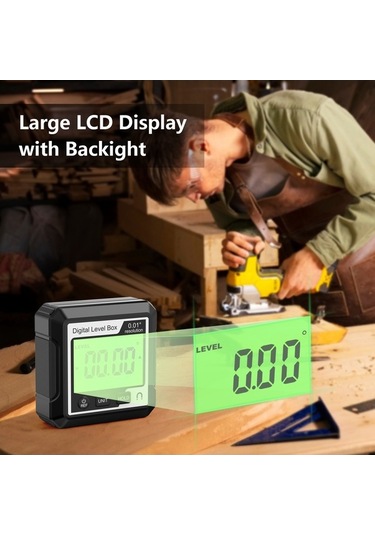 Pazly Tabanlı Seviye Seviye Protractor Ölçer Ölçer Mıknatıslı Lcd Kutusu İnkılometre Hassas Elektronik Dijital Bulucu Açı Açı Gf