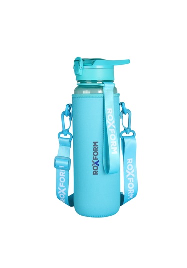 Roxform 1100 Ml Mavi Premium Suluk Matara Bpa & Bps İçermez, Kılıflı Ve Sızdırmaz Mavi