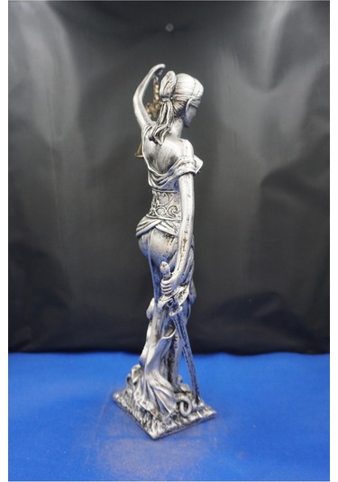 Themis Adalet Tanrıçası Heykeli 44 Cm Dekoratif Biblo, Ev & Ofis Aksesuarı Gümüş