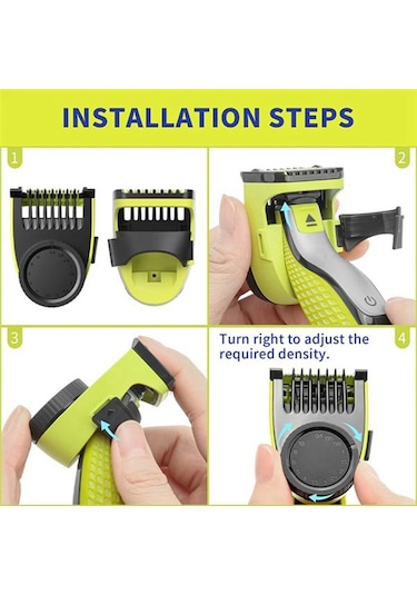 Xiaaokeji Philips Norelco Oneblade İçin Ayarlanabilir Koruyucular Sınır Tarak Fırçası