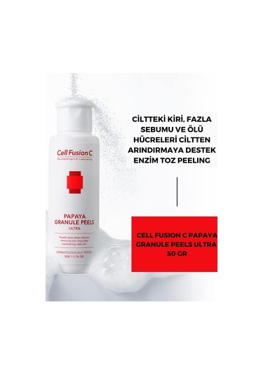Cell Fusion C Papaya Granül Enzim Peeling Toz Temizleyici 50 G