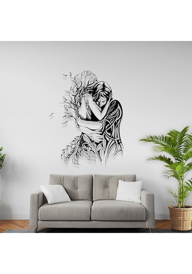 Kadın Erkek Tablo Romantik Çift Tablosu Lazer Kesim Tablo