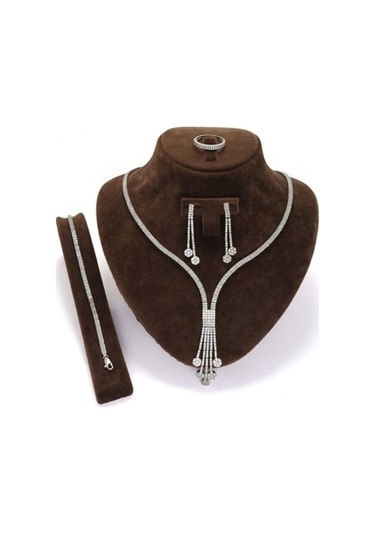 Vog Artemis 925 Ayar Gümüş Su Yolu Set - Düğün - Nişan - Söz - Sevgiliye - Eşe Takım