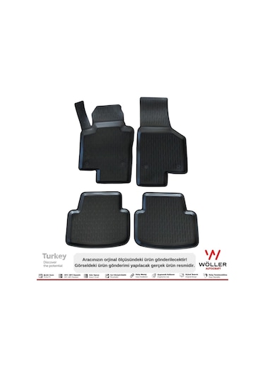 Volkswagen Jetta Paspas 2011 2019 Arası Uyumlu 3d Havuzlu Paspas