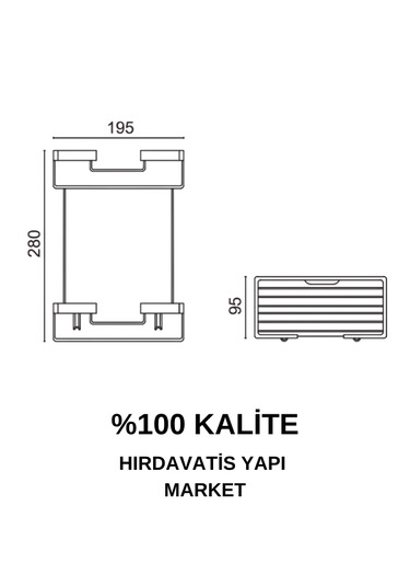 Çelik Banyo Paslanmaz Pirinç Karaca İkili Süngerlik 10x20 Gri
