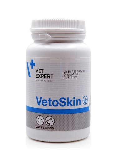 Vet Expert Vetoskin Köpek & Kedi Tüy ve Deri Vitamini 90 Tablet