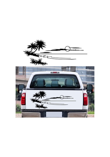 Monyee Kamyon, Karavan Ve Kamp Araçları İçin Siyah Vinyl Sticker - Özel Desenli Vücut Decal