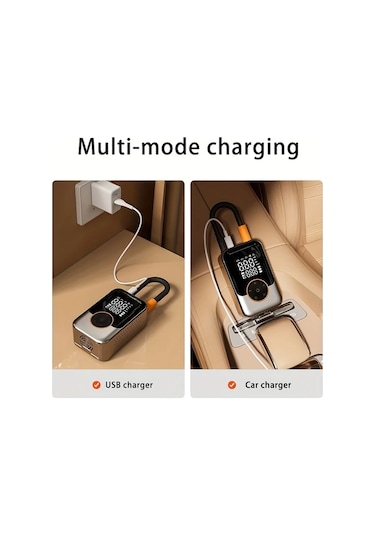 Primepickings Portable Wireless Inflator Taşınabilir Kablosuz Dijital Basınç Göstergeli Usb Şarjlı Araç Bisiklet Için Hava Kompresörü