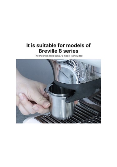 Fortunelane 304 Paslanmaz Çelik Kahve Tozu Toplayıcı, Breville 8 Serisi İçin, 54mm, Bağımsız Toz Verme, İkili Kulaklı Tasarım Pro Diğer