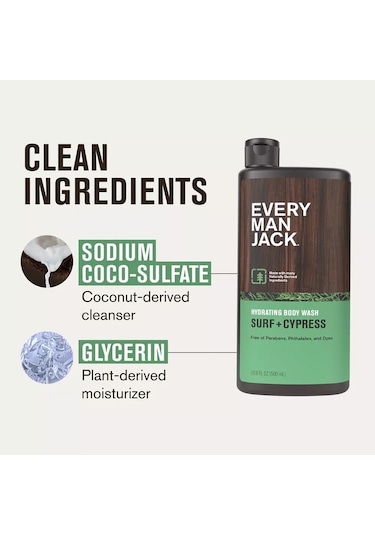Every Man Jack Surf + Cypress Nemlendirici Duş Jeli 500ml Diğer