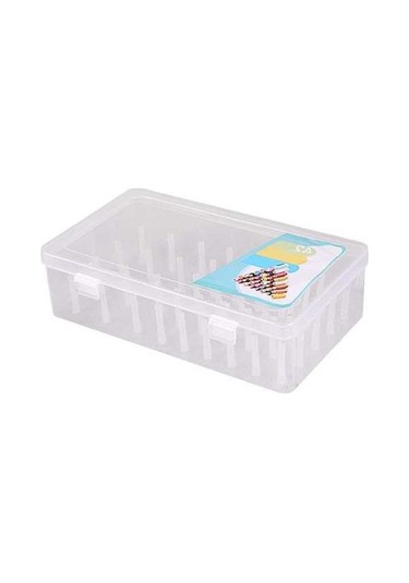 Bosphorusboutique02 Şeffaf 42 Adet Dikiş Ipliği Kutusu, Iğne Ve Tel Depolama Organizatörü Şeffaf