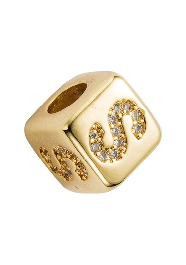 İngilizce Mektup Boncuk Bilezik Pirinç Mikro Kakma Çift Kırmızı Dize Çekme Dıy Bilezik Takı, Stil: S Çok Renkli