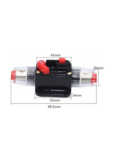 Koruyucu Bileşenler 100a 50a 60a 80a 150a 12v 24 Otomobil Kamyonu Ses Amplifikatörü Devre Kesici Sigorta Tutucu