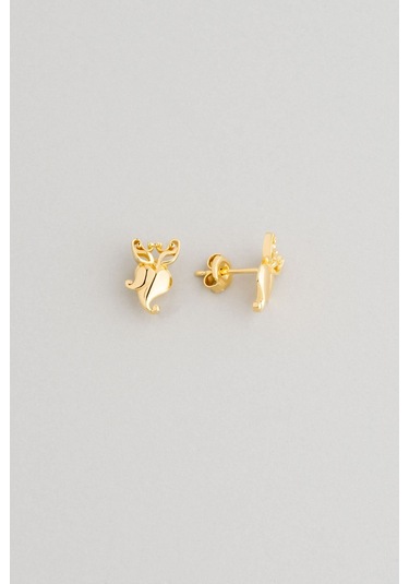 Minimal Tasarım 18 Ayar Sarı Altın Kaplama Gümüş Uğurlu So Chıc... Baykuş Kolye