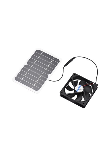 Padalink Güneş Enerjili 6w 5v Soğutma Fanı, Pet Köşkleri Ve Seralar İçin Hava Akışı Sağlayıcı, Dc5521 Ve Usb Portlu, Kolay Kurulum