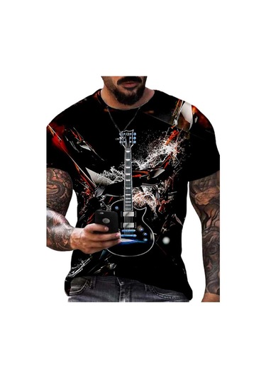 Şarap Kırmızısı Yeni Yaz Erkek Moda Tişört Kişilik İskelet Bira Baskılı Erkek Tişört Üst Bordo