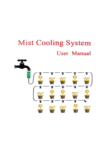 Mufunye 10m Pvc Hortum 10 Adet Buharlayıcı Nozzle Seti Bahçe Sulama Seracılık Soğutma Nemlendirme