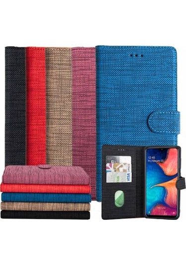 Huawei P9 Lite 2017 Spor Kumas Cüzdan Kilif 504795407