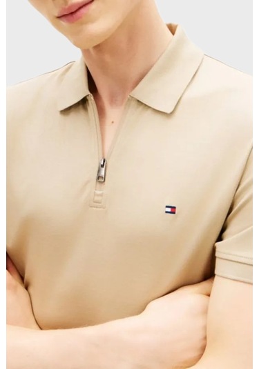 Tommy Hilfiger Erkek Polo Yaka T Shirt Mw0mw42758 Rbt Kum Kum