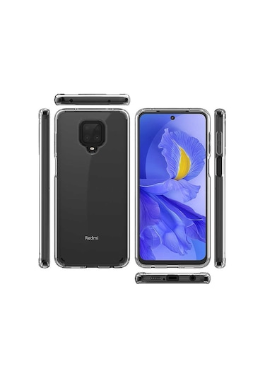 Xiaomi Redmi Note 9 Pro Kılıf Zore Coss Şeffaf Sert Silikon Kılıf Renksiz