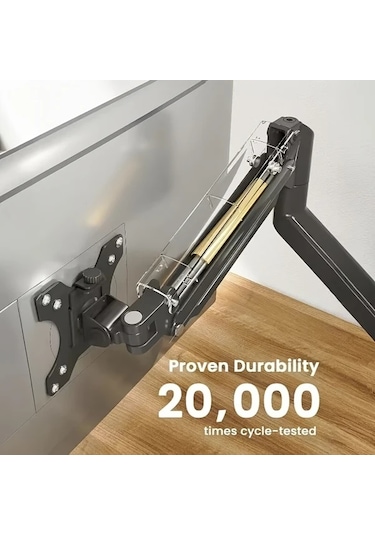 Honeybeeshop Beyaz 13 32 İnç Ekran Monitör Gaz Yaylı Alüminyum Mekanik Kol Braketi